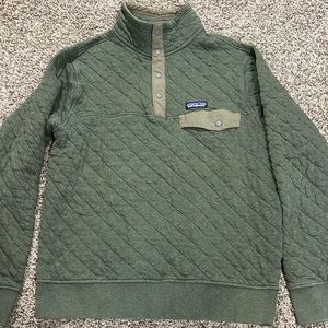 Men’s Patagonia Organic Cotton 3/4 Sleeve Jacket size medium Green